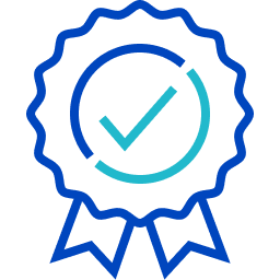 Advanced certificates 2 color icon