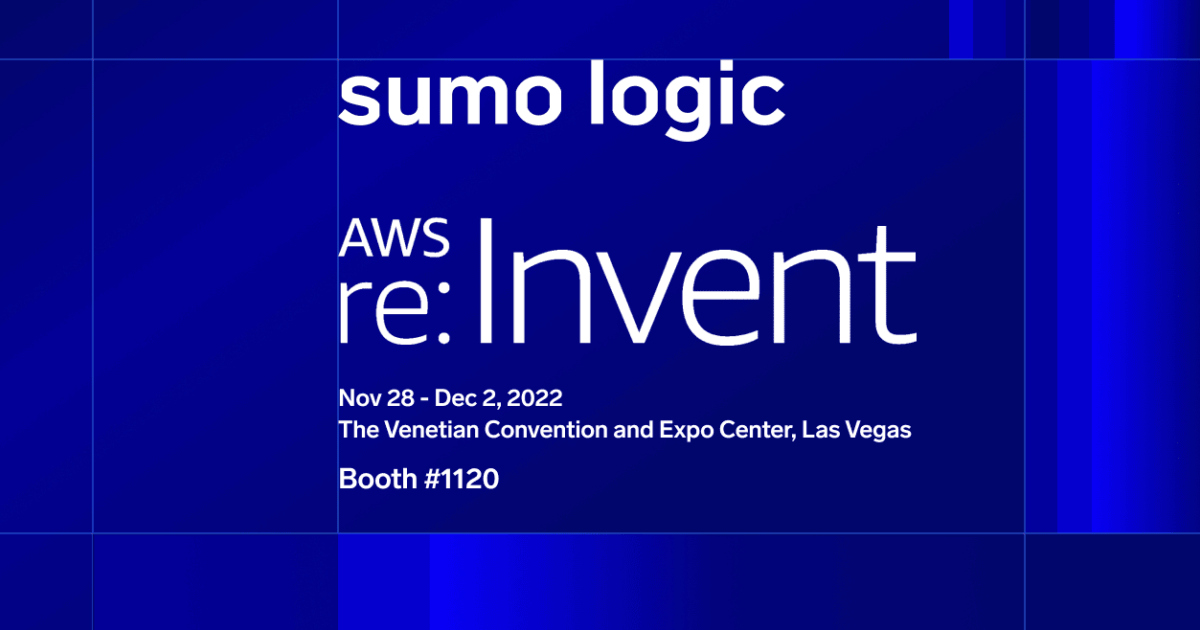 Visit Sumo Logic at AWS re:Invent 2022 for observability and security